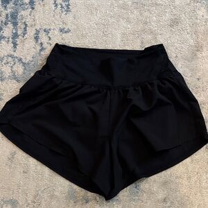 Women's Black Athletic Shorts